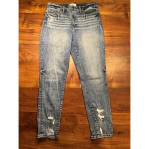 BKE PARKER Women’s Blue Universal Fit High rise Ankle Skinny Jeans Sz 29